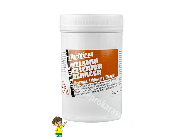 Čistič skvrn pro melaminové nádobí od čaje a kávy