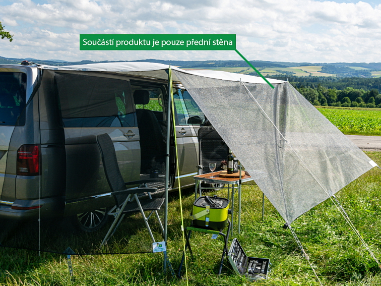 Přední stěna pro lehký předstan