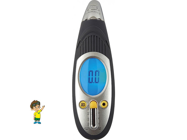 Digitální měřič tlaku v pneumatikách RING