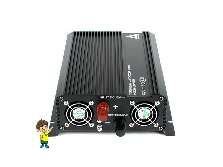 Měnič napětí do auta 12 VDC / 230 VAC IPS-3200 3200W
