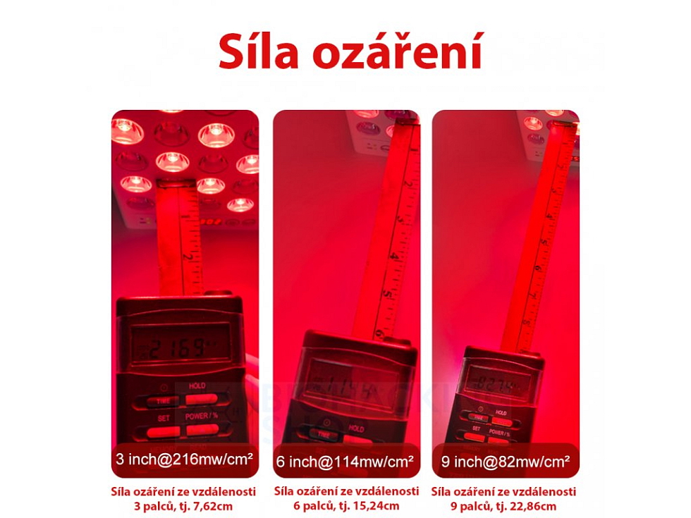 Panel pro terapii červeným světlem - malý