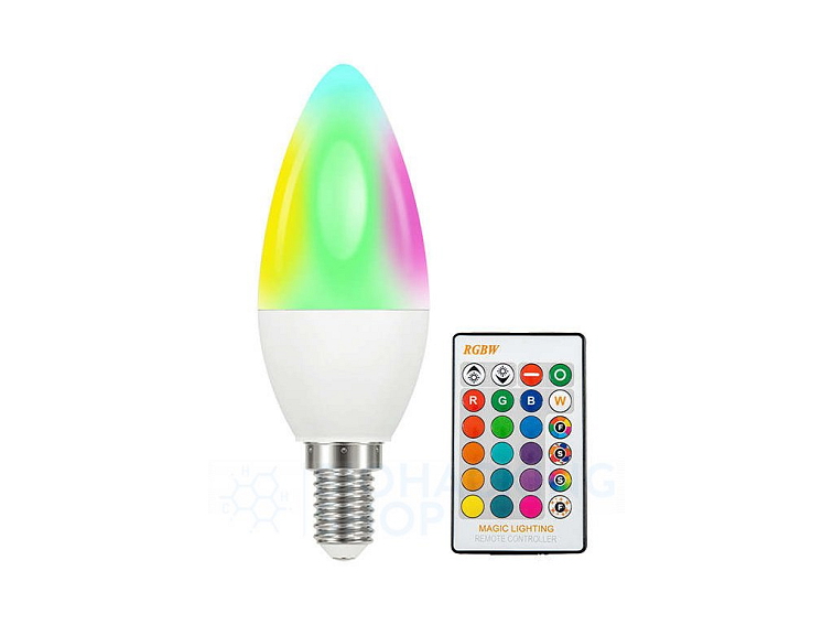 Chytrá RGB LED žárovka E14