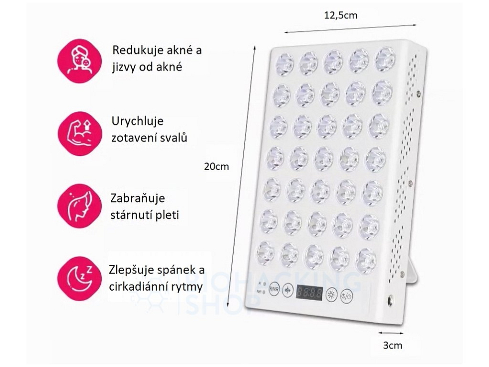 Panel pro terapii červeným světlem - malý