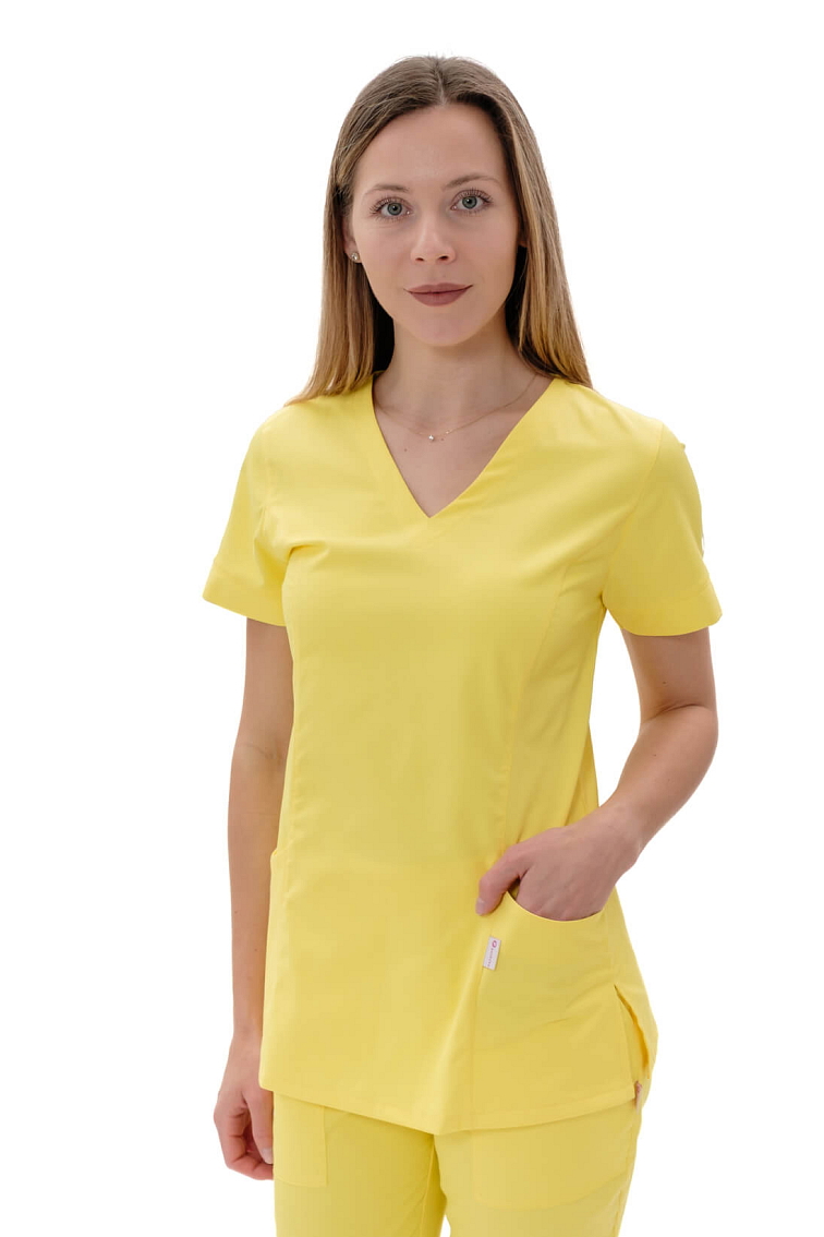 Zdravotnická košile VIKY SATTÉ Žlutá