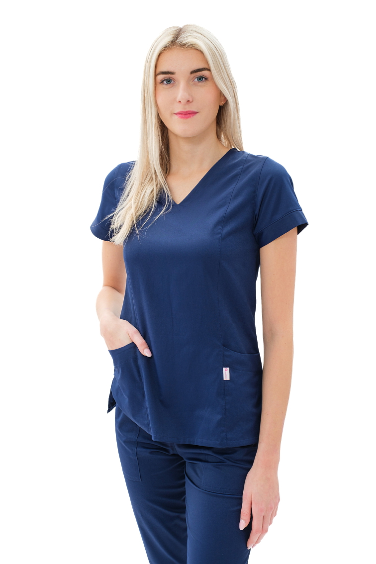 Zdravotnická košile VIKY SATTÉ Navy modrá
