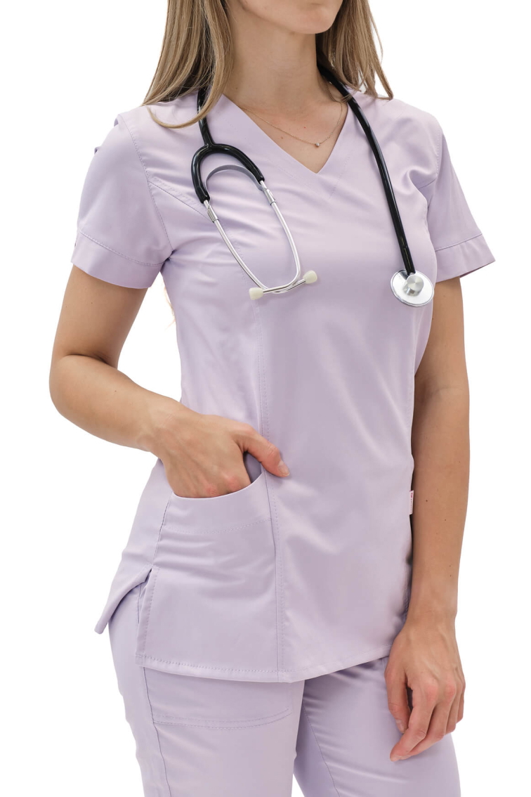 Zdravotnická košile VIKY SATTÉ Lila Fialová