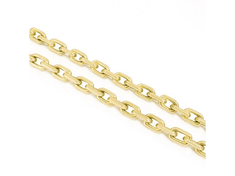 3843 Zlatý ručně pilovaný masivní řetízek Anker