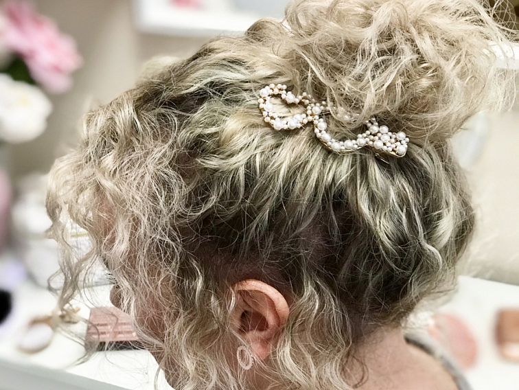 Perlová sponka do vlasů HEARTS