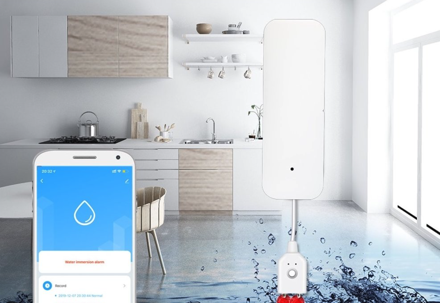 Chytrý senzor úniku vody WIFI