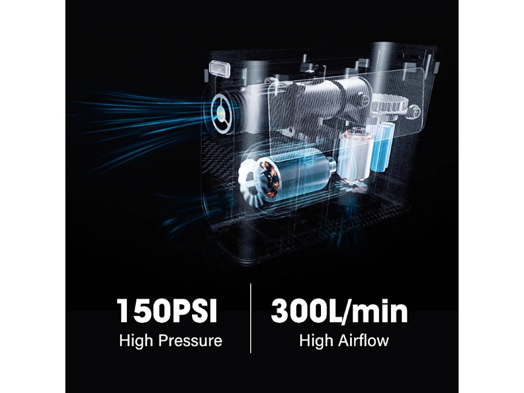 GIGA Pump Vista: multifunkční kompresor 150 PSI