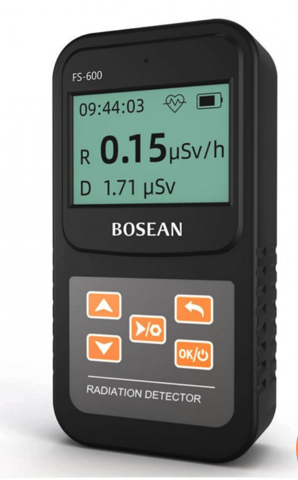 Jak číst hodnoty na Bosean FS-600 dozimetr