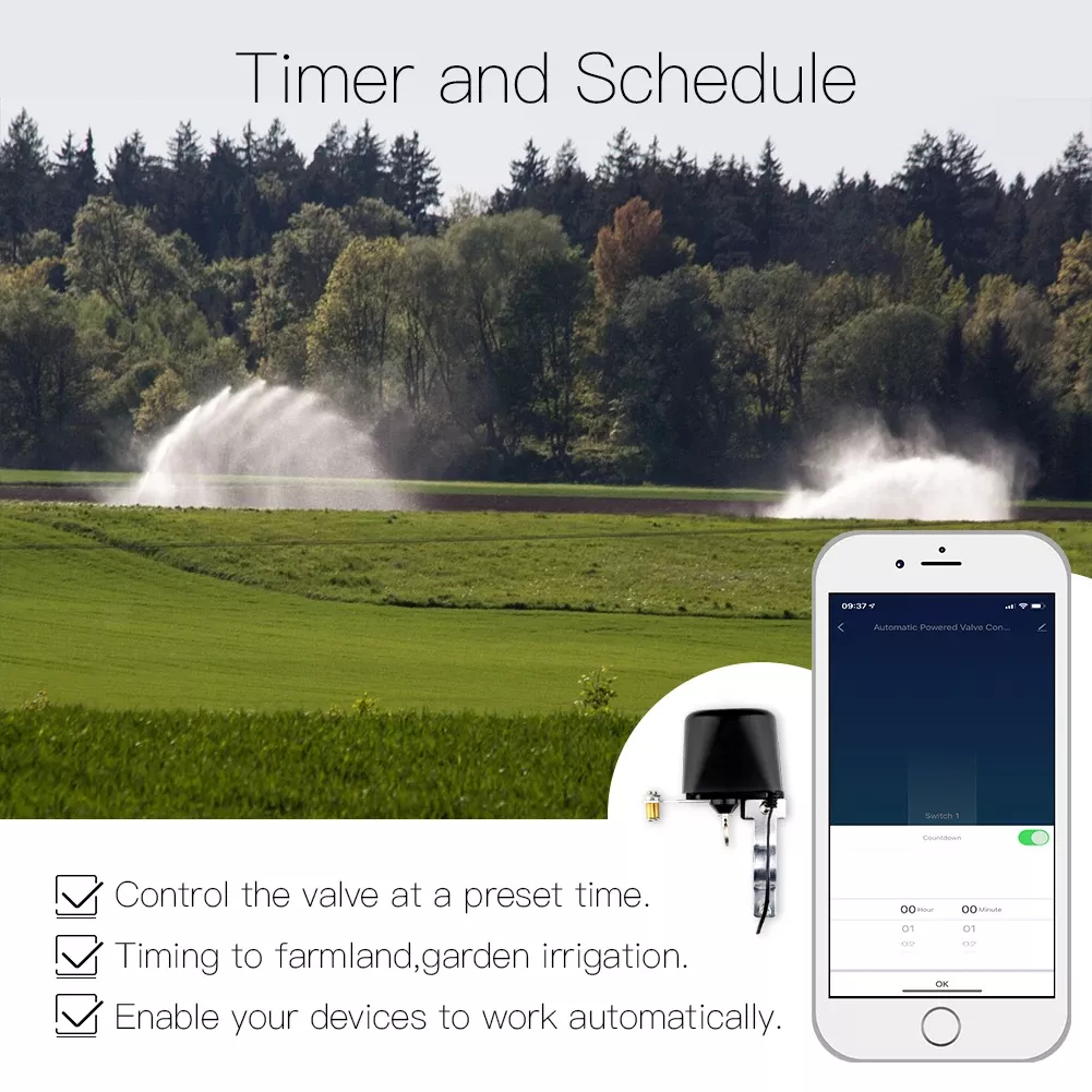 WiFi Chytrý uzávěr ventilů vody a plynu