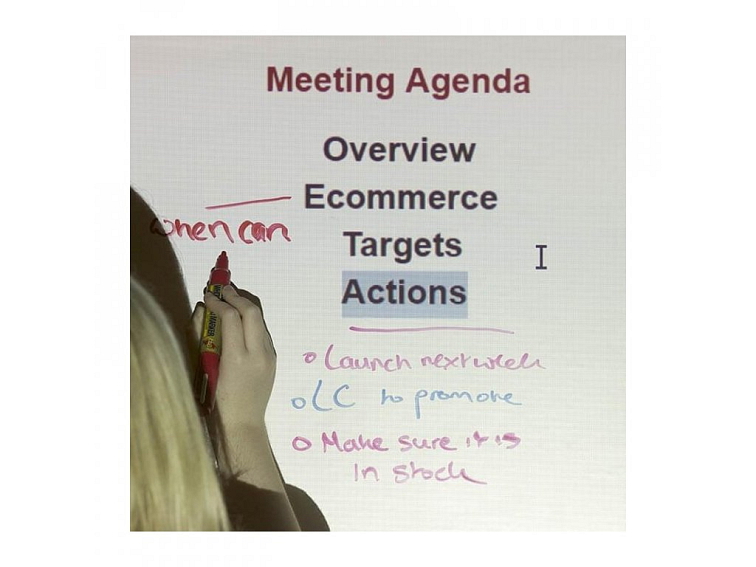 Samolepicí projekční popisovatelná tapeta