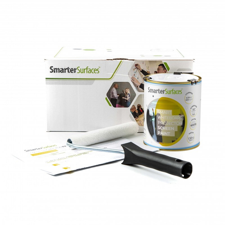 Chytrá zeď polomatná bílá - 6 m²