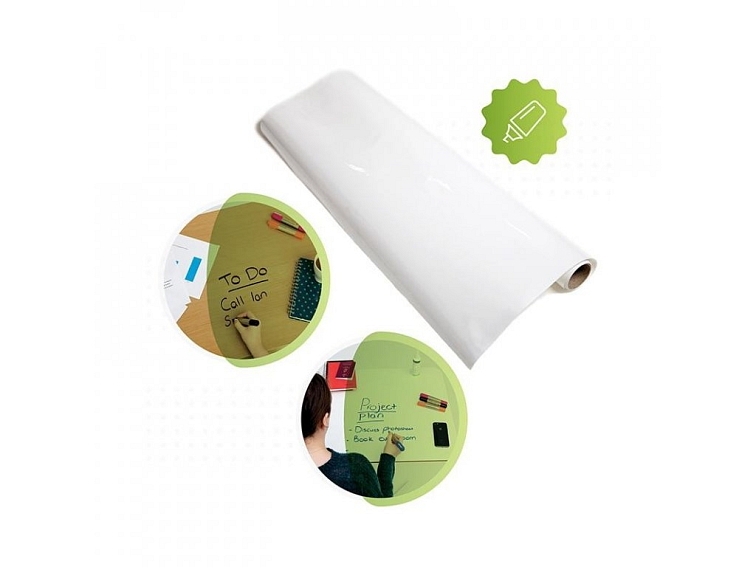 Samolepicí bílá popisovatelná tapeta