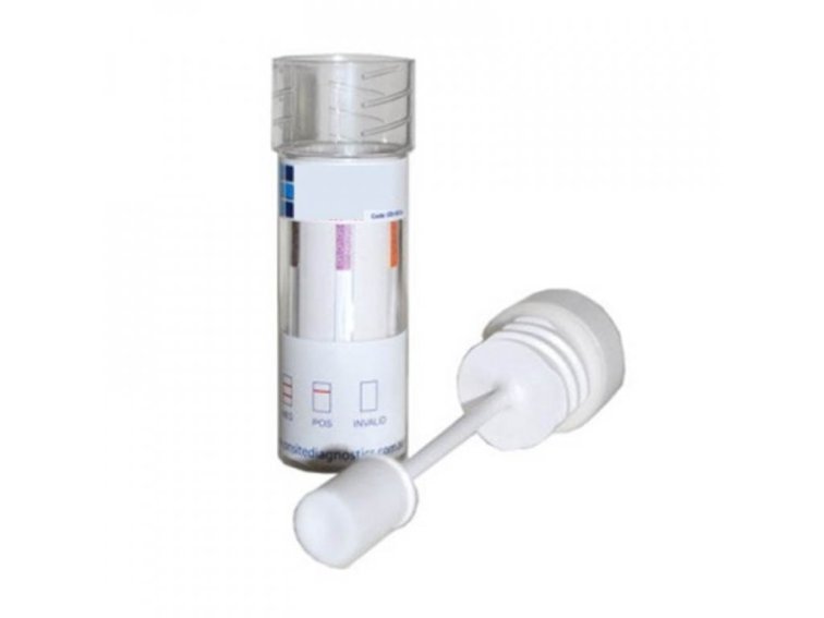 1x IVD Biotech Multi drogový test na 6 drog (AMP, BZO, COC, THC, MET, OPI) ze slin