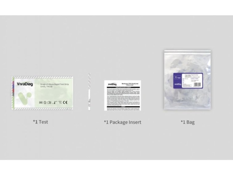 1x VivaDiag Marihuana (THC) test z moči