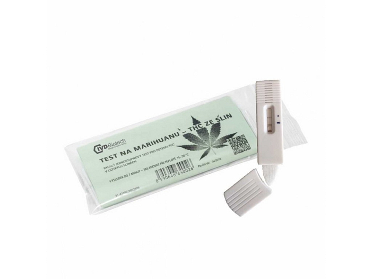 1x IVD Biotech Drogový test na marihuanu (THC) ze slin