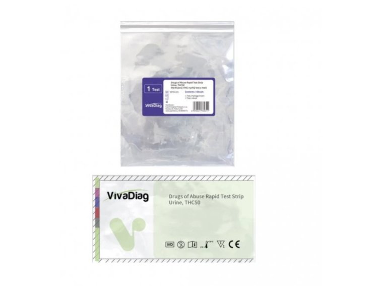 1x VivaDiag Marihuana (THC) test z moči