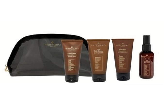 MAN CARE cestovní sada kosmetiky (šampon holení deodorant sprchový gel)