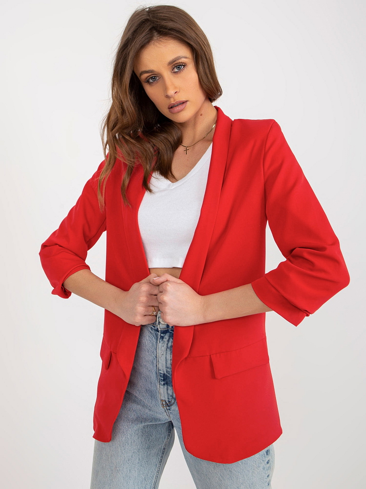 Dámske elegantné sako Adela červené