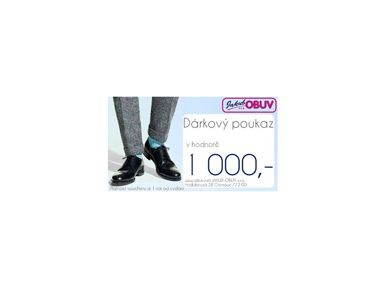 Pánský dárkový poukaz 1000,-