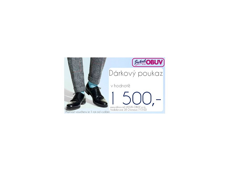 Pánský dárkový poukaz 1500,-