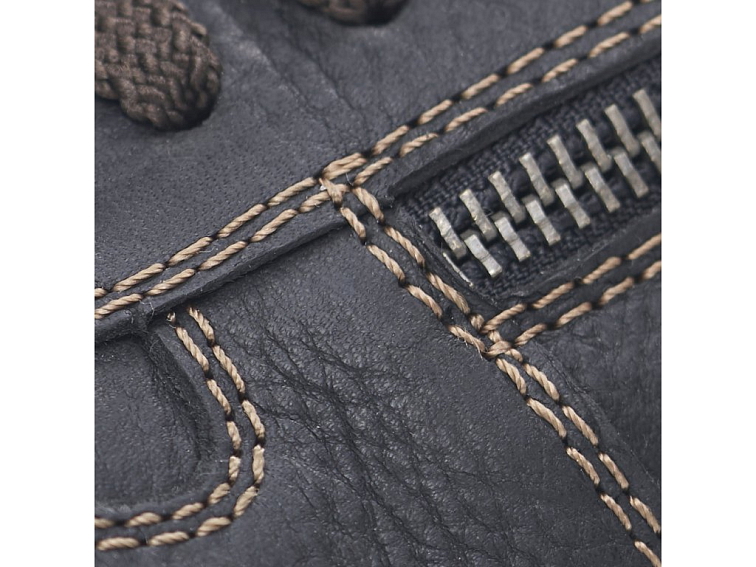 Pánská kožená obuv celoroční RIEKER PC 05330-00 široká