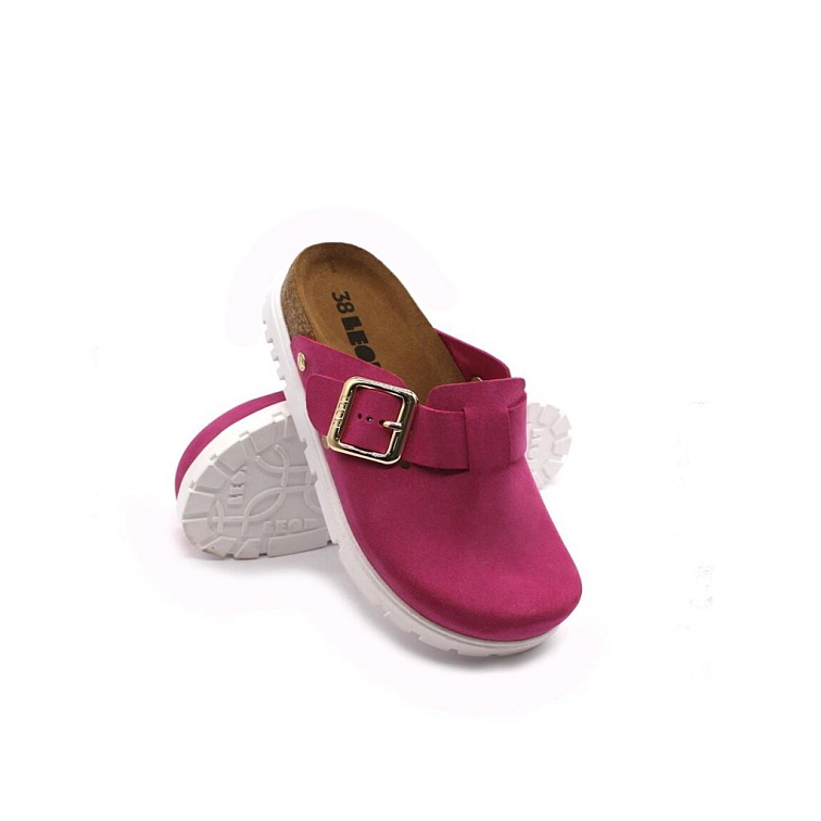 Leon 6006 korková zdravotná obuv ružová