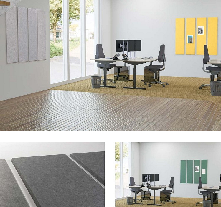 Akustické designové nástěnné panely Smit Visual Pet 18 mm - sada 4 kusů