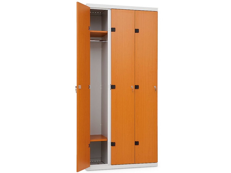 Šatní skříň 3-dvéřové lamino-kov