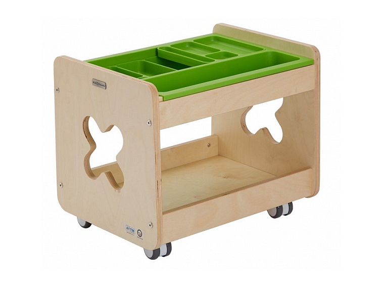 Mobilní vozíček s omyvatelným pořadačem 50,5 x 42 x 36 cm