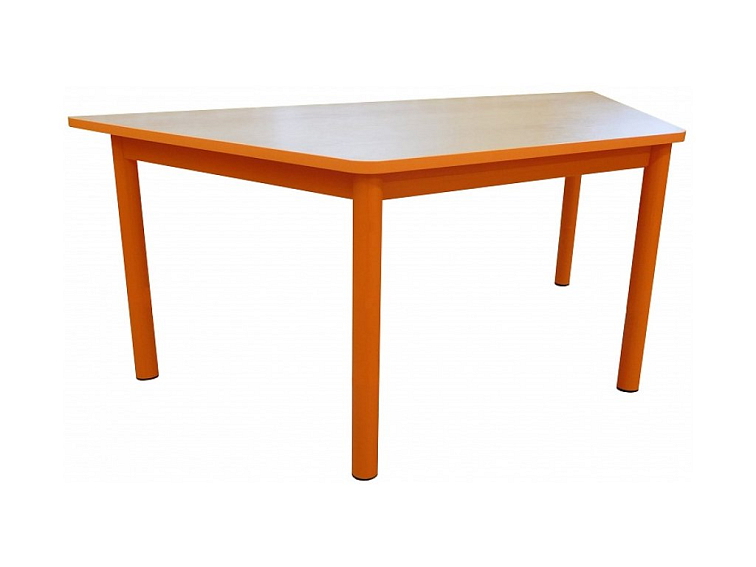 Stůl kovový - lichoběžník pro mateřské školy