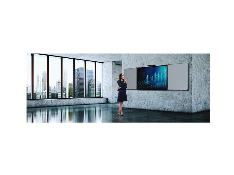 Elektrická zdvihací stěna pro interaktivní displeje ADVANTouch eQ Lift Wall