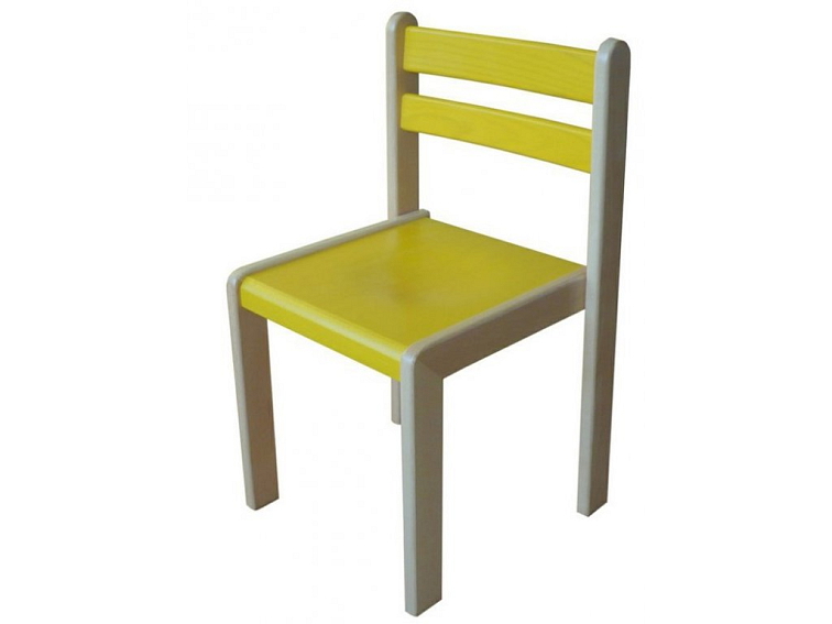 Židle Buk pevná - mořená, odlehčená pro mateřské školy