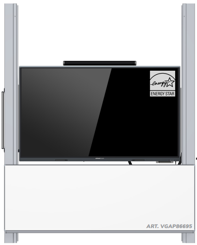 Sestava interaktivního displeje ADVANTouch 86" s tabulí