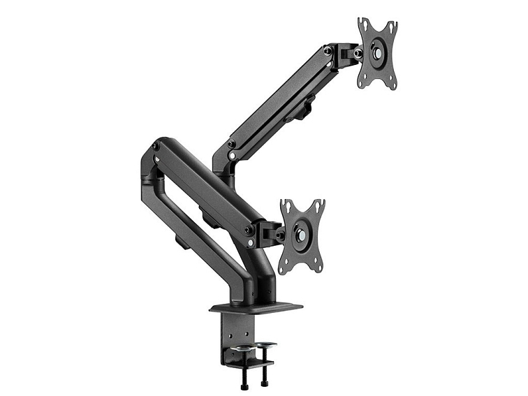 Nastavitelný stolní držák pro dva monitory PC (17"-27")
