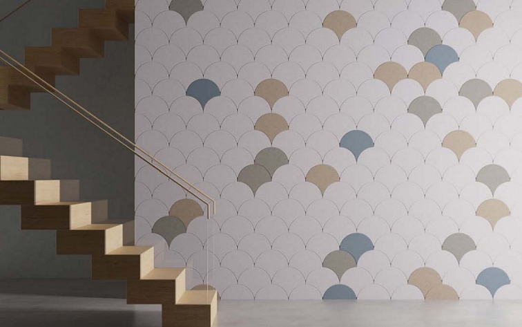 Akustické a designové nástěnné panely Smit Visual Pet Japanese Wave 9 mm