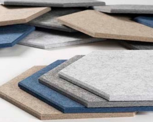 Akustické designové nástěnné panely Smit Visual Hexagon 8 mm