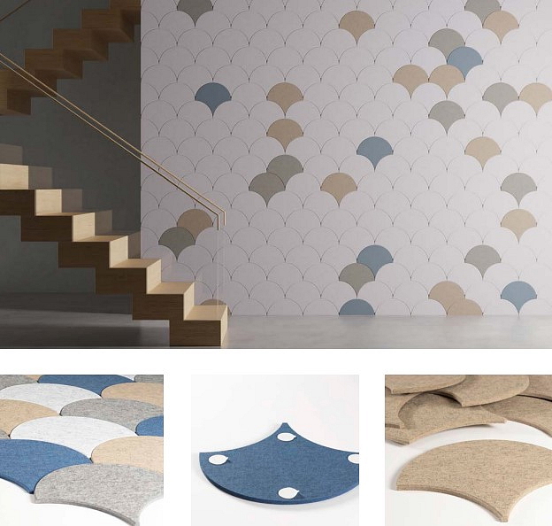 Akustické a designové nástěnné panely Smit Visual Pet Japanese Wave 9 mm