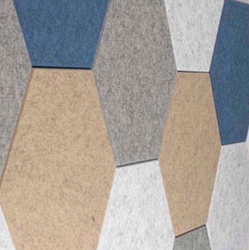 Akustické designové nástěnné panely Smit Visual Hexagon 8 mm