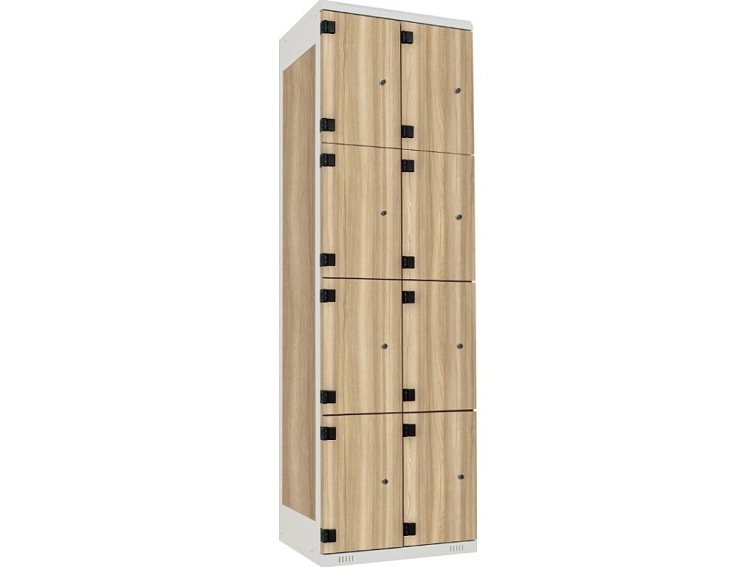 Šatní skříň 8-boxová lamino-kov