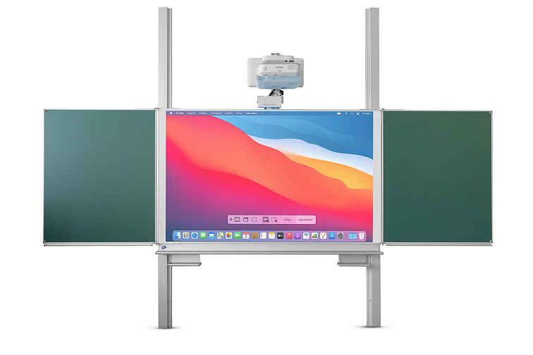 Pylonová školní tabule triptych s křídly