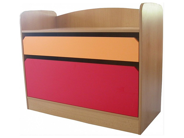 Skříňka pro mateřské školy 104x85x47 cm + 2 zásuvky