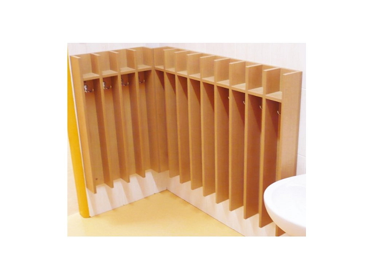 Věšáková stěna Economic 6-místná, 73x85x12 cm pro mateřské školy