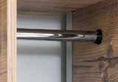 Šatní skříň 3-dvéřové lamino-kov