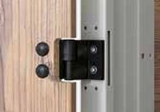 Šatní skříň 2-dvéřové lamino-kov