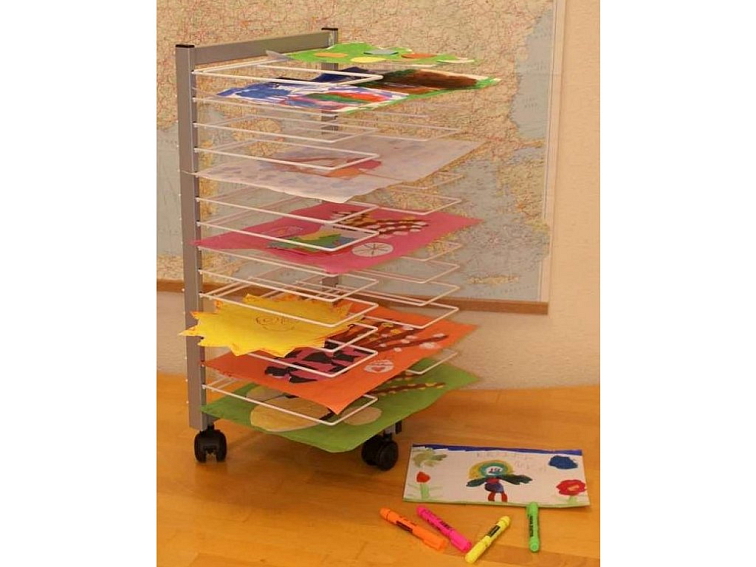 Mobilní sušák na výkresy 40x70x32 cm