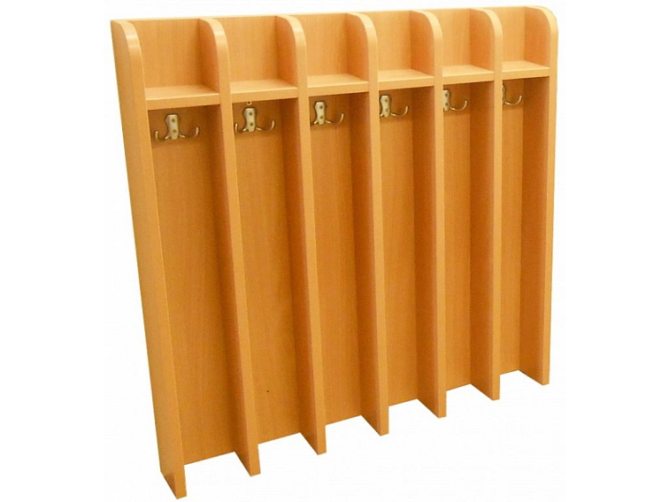 Věšáková stěna Profi 6-místná, 73x85x12 cm pro mateřské školy