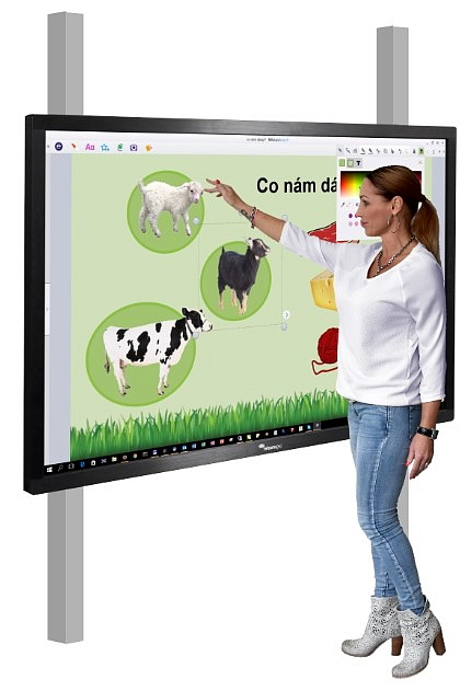 Dotykový displej Legamaster na pylonech (55" - 86")